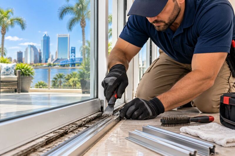 Sliding Door Track Repair in Atlanta